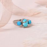 انگشتر فیروزه شجری زنانه کد 8676