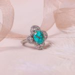 انگشتر فیروزه شجری زنانه کد 8692