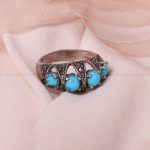 انگشتر فیروزه شجری زنانه کد 8694