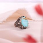 انگشتر فیروزه شجری زنانه کد 8710
