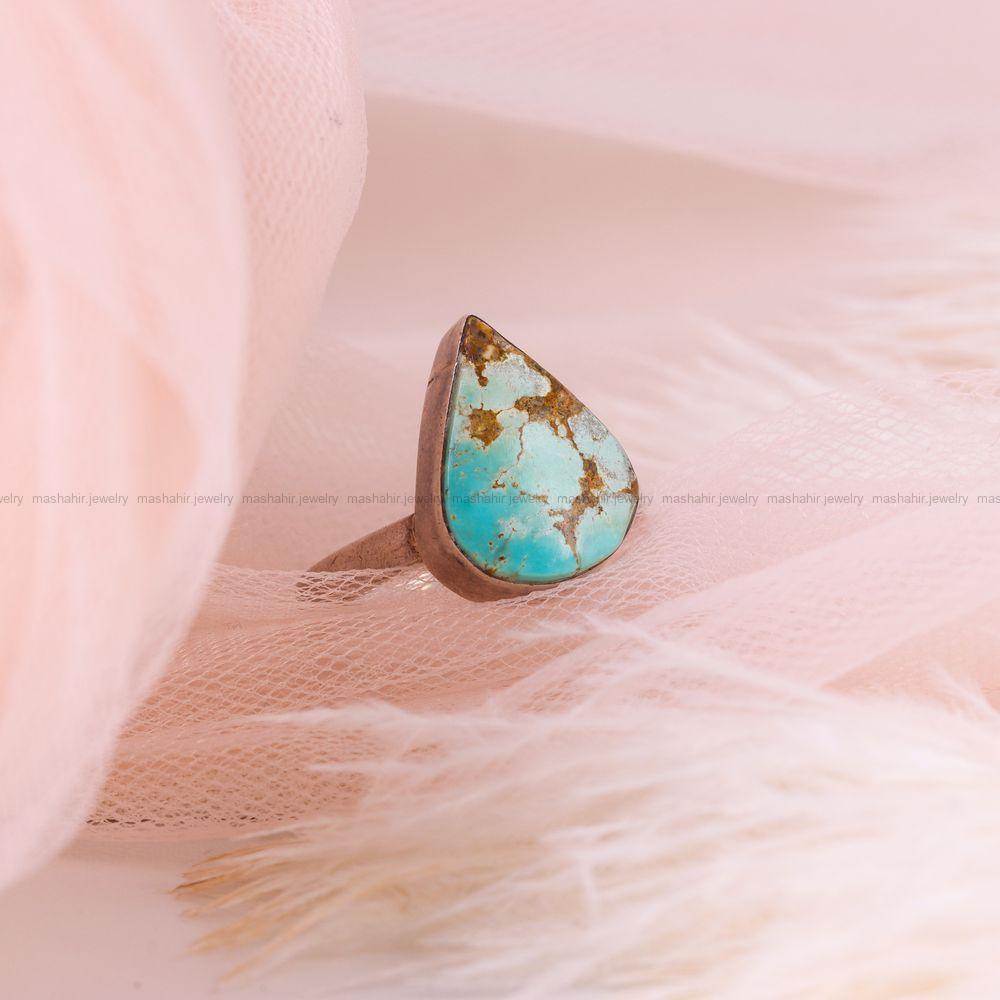 انگشتر فیروزه شجری زنانه کد 8718