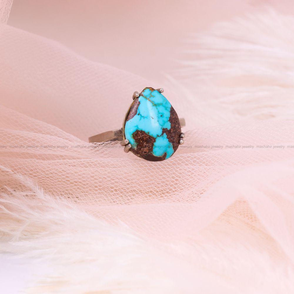 انگشتر فیروزه شجری زنانه کد 8724