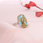 انگشتر فیروزه شجری زنانه کد 8729