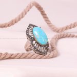 انگشتر فیروزه شجری زنانه کد 8738