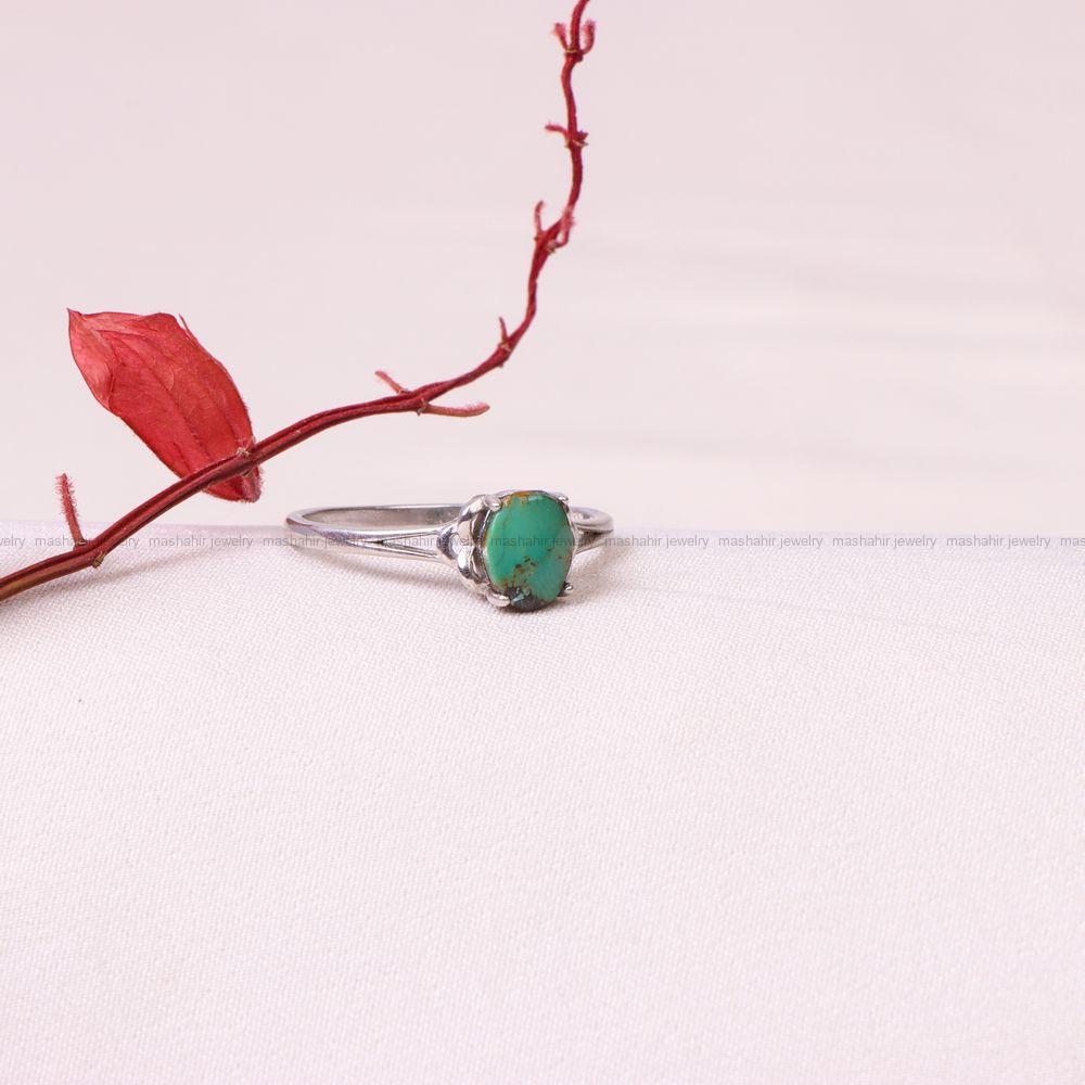 انگشتر فیروزه شجری زنانه کد 8758
