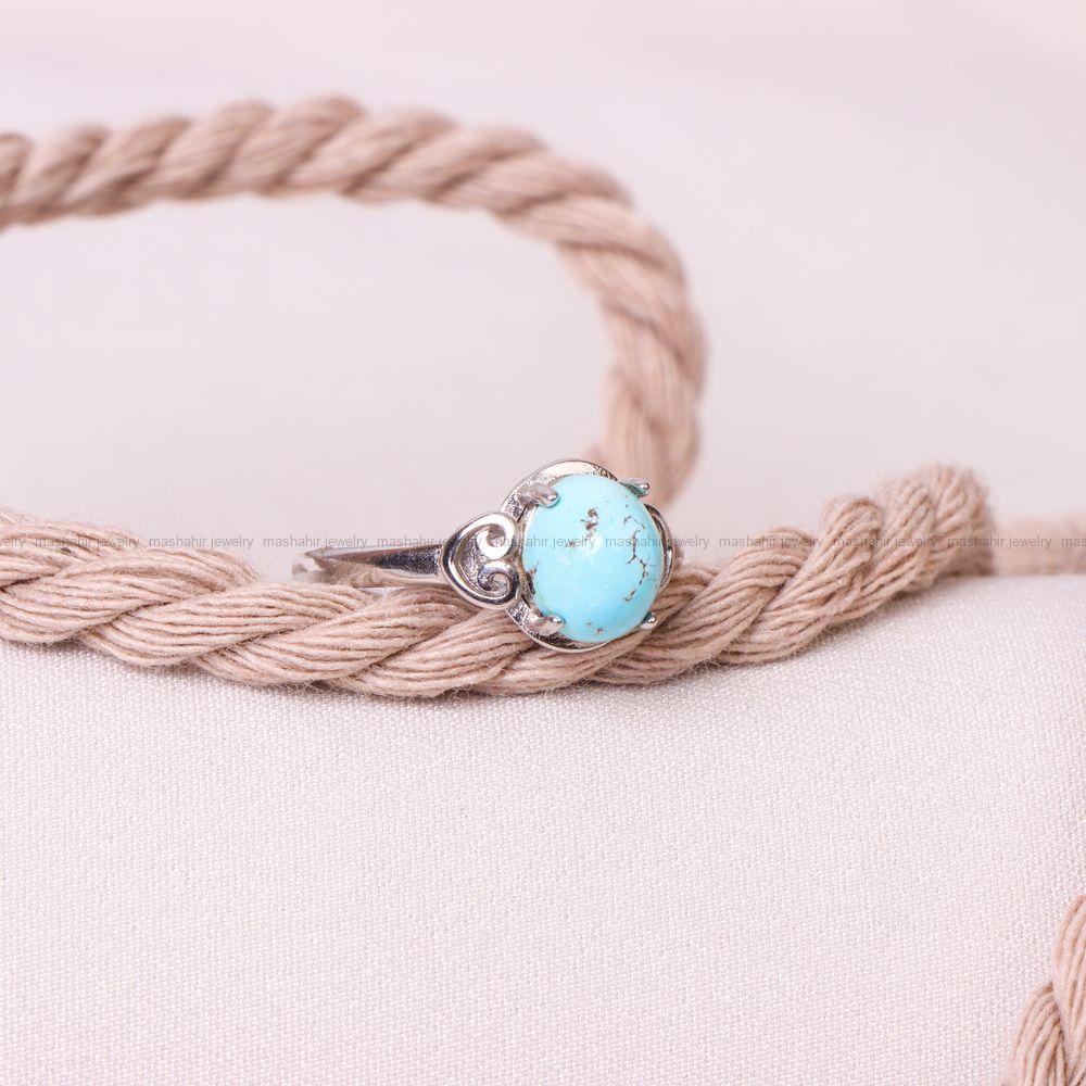 انگشتر فیروزه شجری زنانه کد 8772