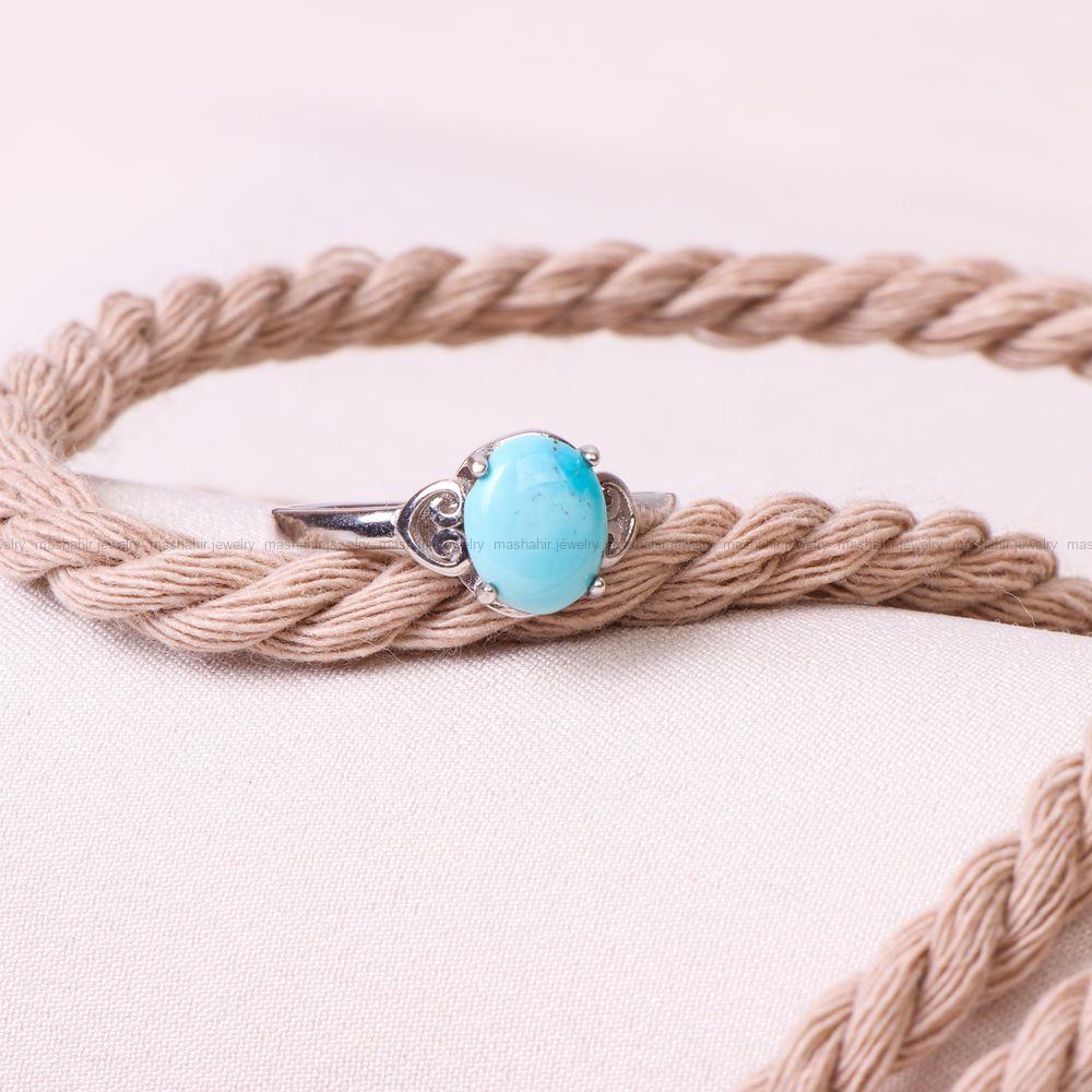 انگشتر فیروزه شجری زنانه کد 8775