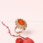 انگشتر عقیق یمن زنانه کد 8797