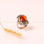 انگشتر عقیق یمن زنانه کد 8800