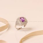 انگشتر آمیتیست زنانه کد 8814