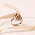 انگشتر سیترین زنانه کد 8820