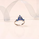 انگشتر یاقوت کبود سنتاتیک زنانه کد 8830