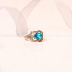 انگشتر توپاز سنتاتیک زنانه کد 8831