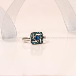 انگشتر یاقوت کبود سنتاتیک زنانه کد 8835