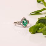 انگشتر زمرد سنتاتیک زنانه کد 8858