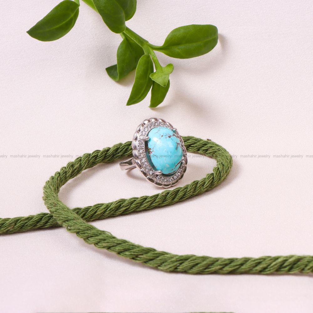 انگشتر فیروزه شجری زنانه کد 8867