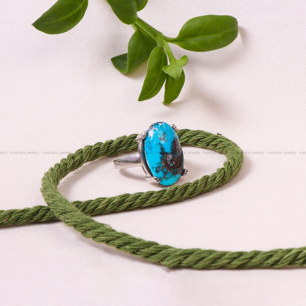 انگشتر فیروزه شجری زنانه کد 8869