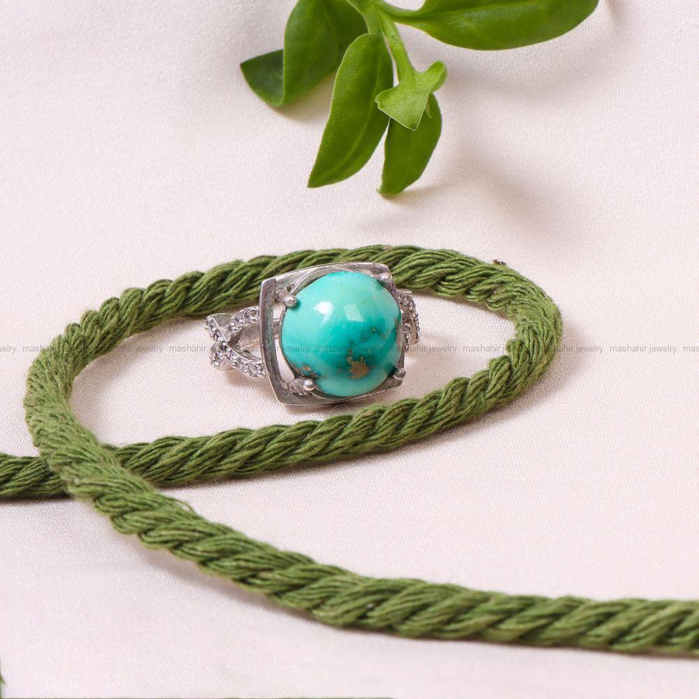 انگشتر فیروزه شجری زنانه کد 8870