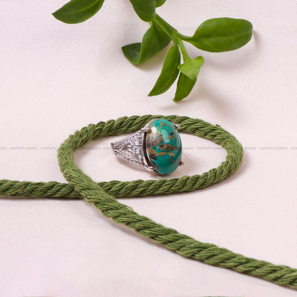 انگشتر فیروزه شجری زنانه کد 8883