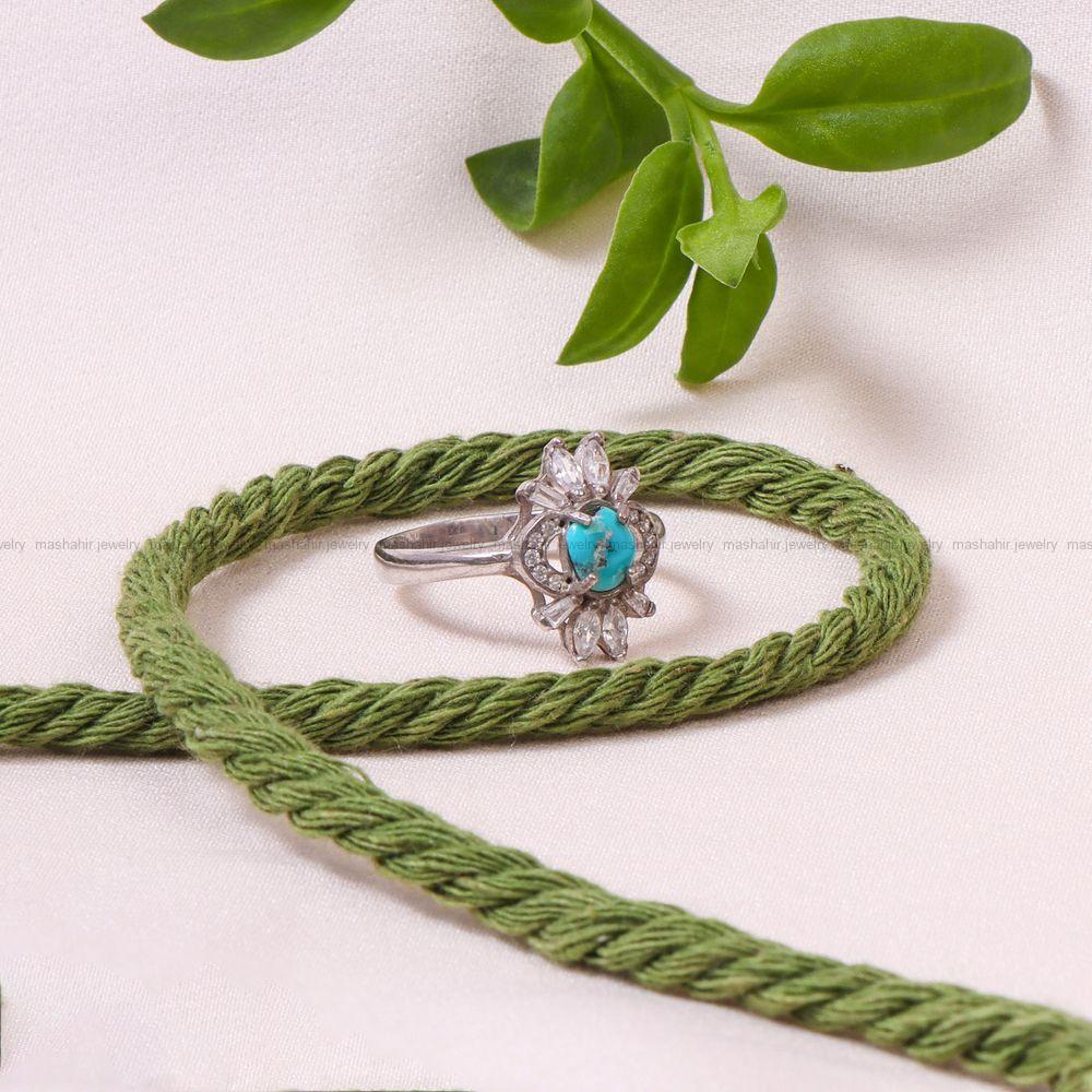 انگشتر فیروزه شجری زنانه کد 8889