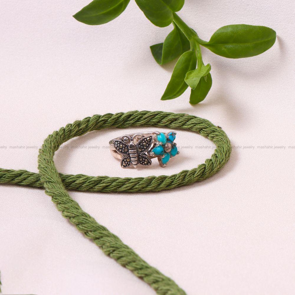 انگشتر فیروزه شجری زنانه کد 8897