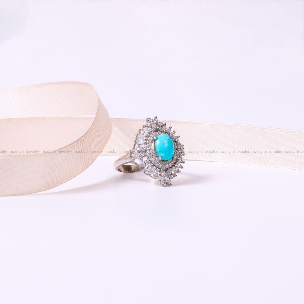 انگشتر فیروزه شجری زنانه کد 8911