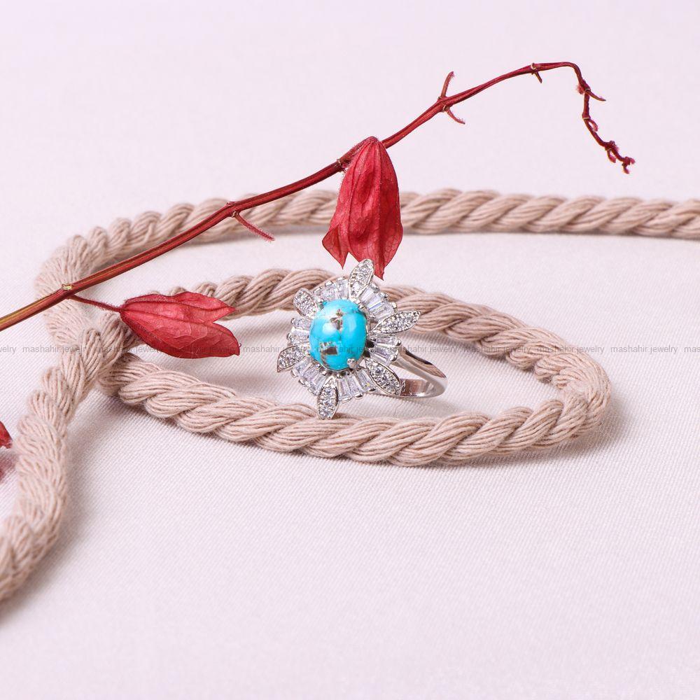 انگشتر فیروزه شجری زنانه کد 8921