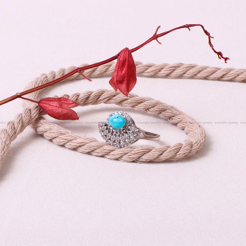 انگشتر فیروزه شجری زنانه کد 8923