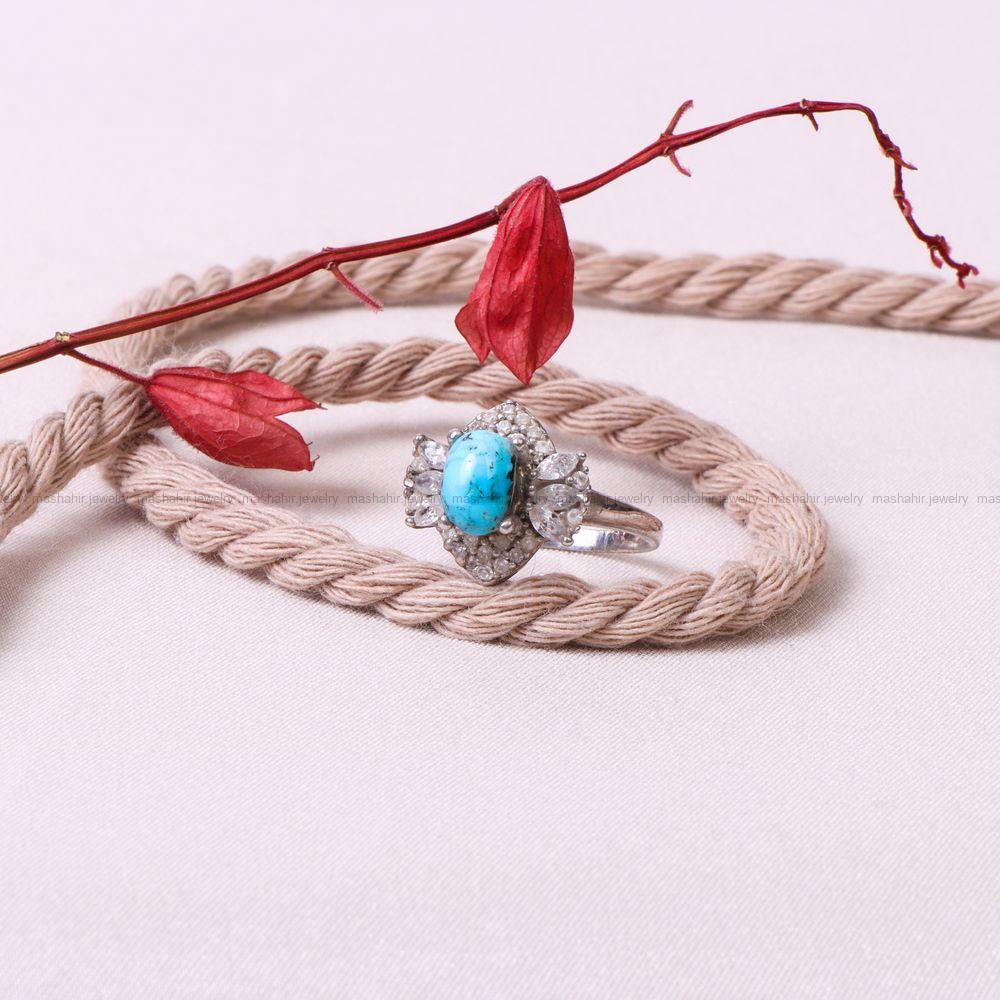 انگشتر فیروزه شجری زنانه کد 8925