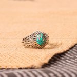 انگشتر فیروزه شجری مردانه کد 8975