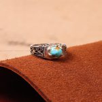 انگشتر فیروزه شجری مردانه کد 8977