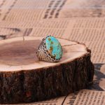 انگشتر فیروزه شجری مردانه کد 8998