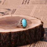 انگشتر فیروزه شجری مردانه کد 9002