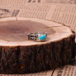 انگشتر فیروزه شجری مردانه کد 9006