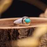 انگشتر فیروزه شجری مردانه کد 9032