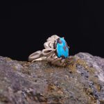 انگشتر فیروزه شجری مردانه کد 9036