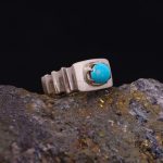 انگشتر فیروزه شجری مردانه کد 9038