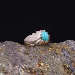 انگشتر فیروزه عجمی مردانه کد 9041