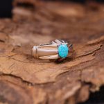 انگشتر فیروزه شجری مردانه کد 9054