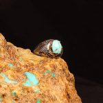 انگشتر فیروزه شجری مردانه کد 9077