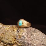 انگشتر فیروزه شجری مردانه کد 9081