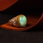 انگشتر فیروزه شجری مردانه کد 9084