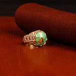 انگشتر فیروزه شجری مردانه کد 9086