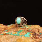 انگشتر فیروزه شجری مردانه کد 9101