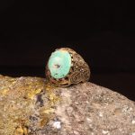 انگشتر فیروزه شجری مردانه کد 9128