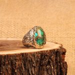 انگشتر فیروزه شجری مردانه کد 9130