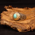 انگشتر فيروزه عجمی مردانه کد 9138