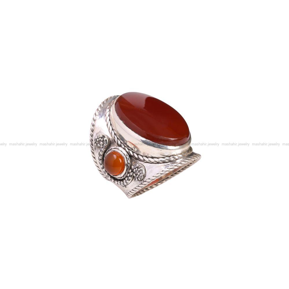 انگشتر عقیق یمن مردانه کد 6905