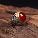 انگشتر عقیق یمن مردانه کد 6888