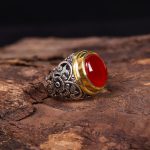 انگشتر عقیق یمن مردانه کد 6891